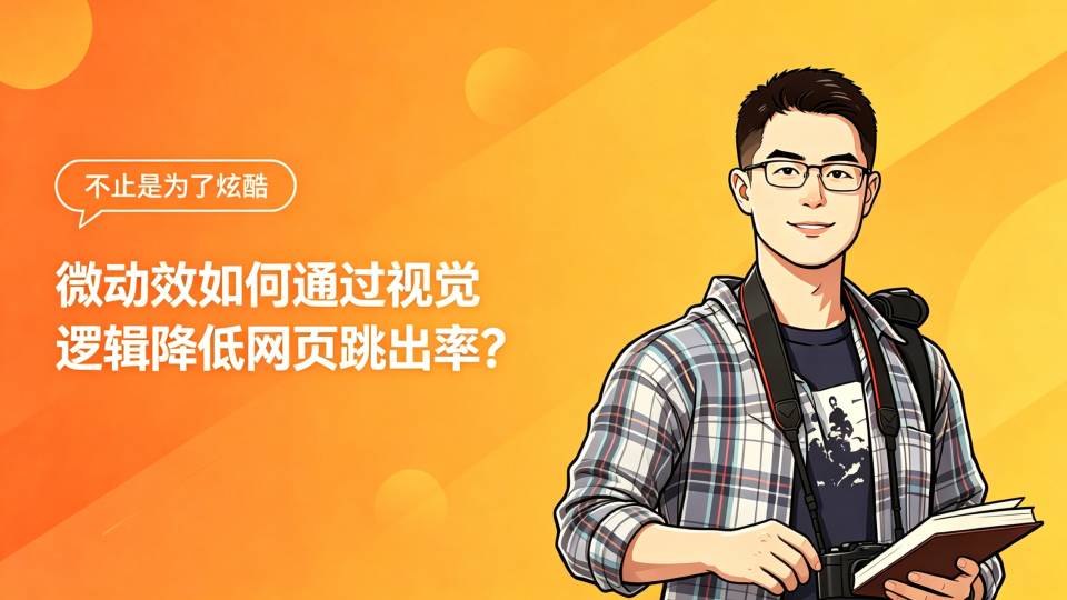 不止是为了炫酷：微动效如何通过视觉逻辑降低网页跳出率？
